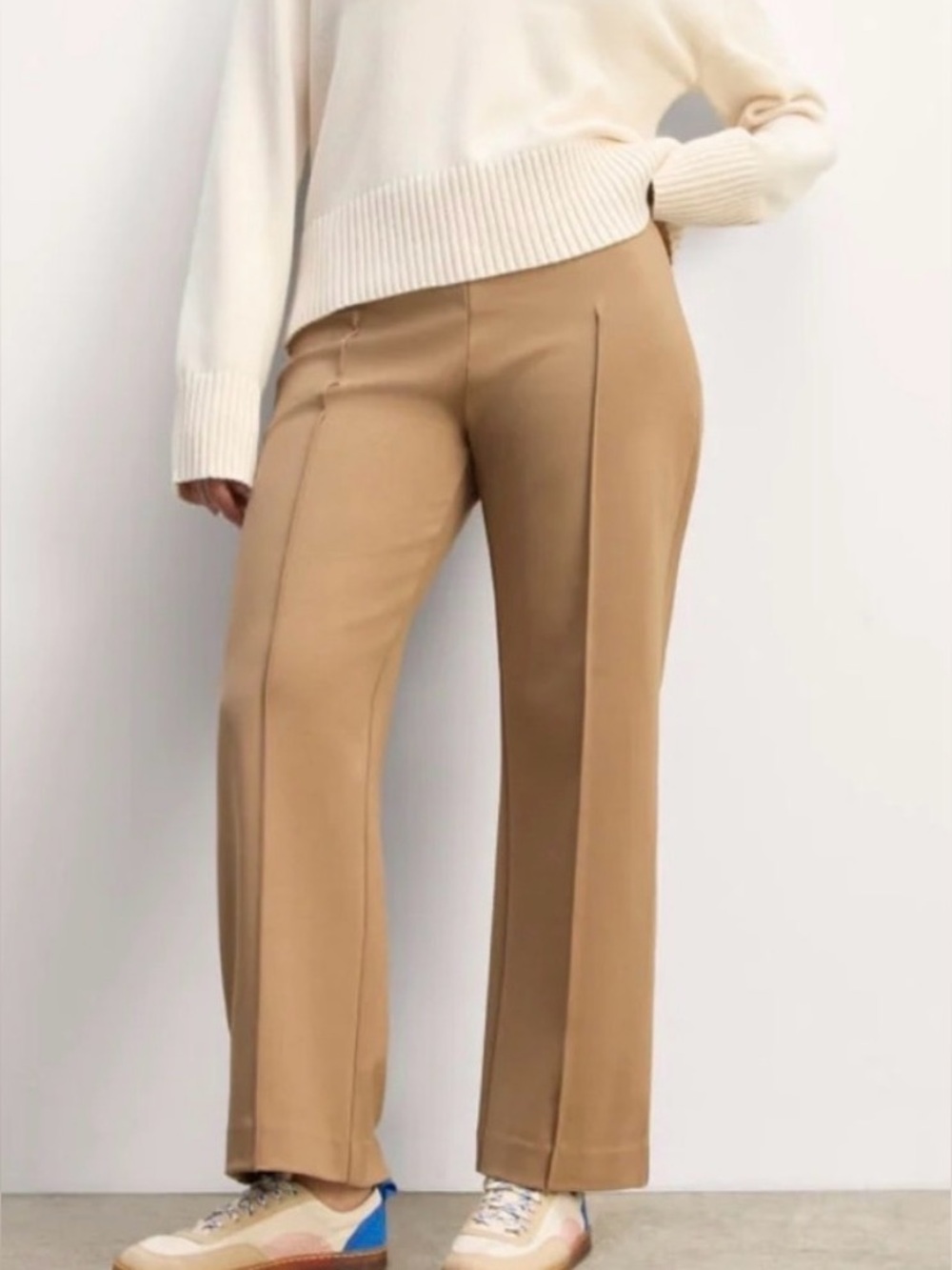 Everlane the dream pant kick flare tan size small